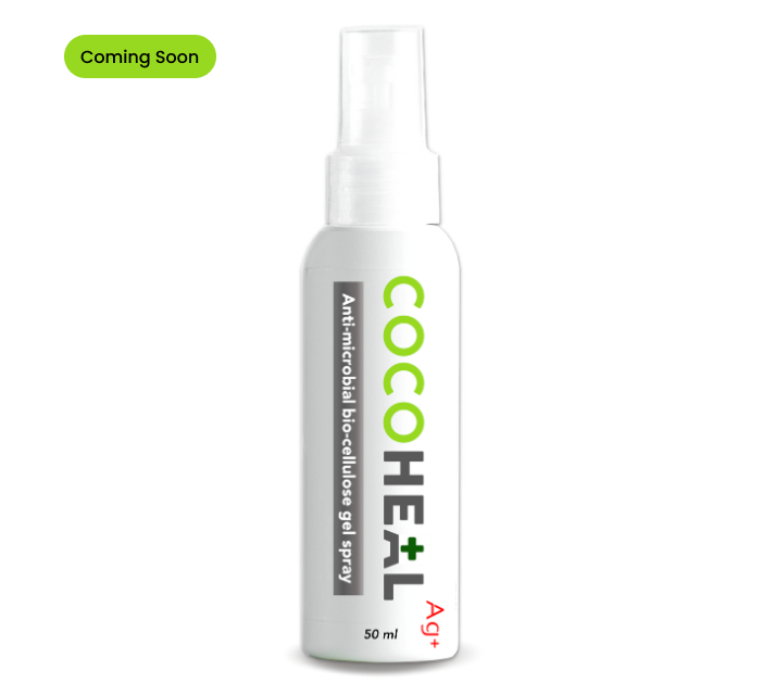Biocellulose gel spray
